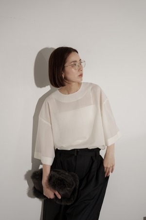 desert sheer blouse(white)７月中旬から７月下旬頃に発送