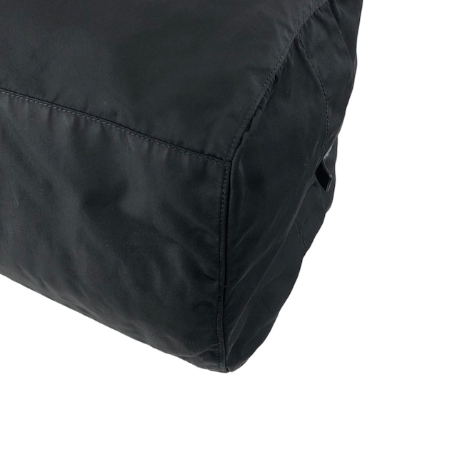 PRADA プラダ ハンドバッグ ブラック トライアングルロゴ ナイロン ミニボストン vintage ヴィンテージ オールド ycwtum