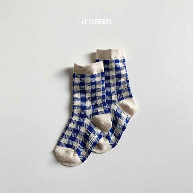 【即納】digreen vivid check socks dig_a_3
