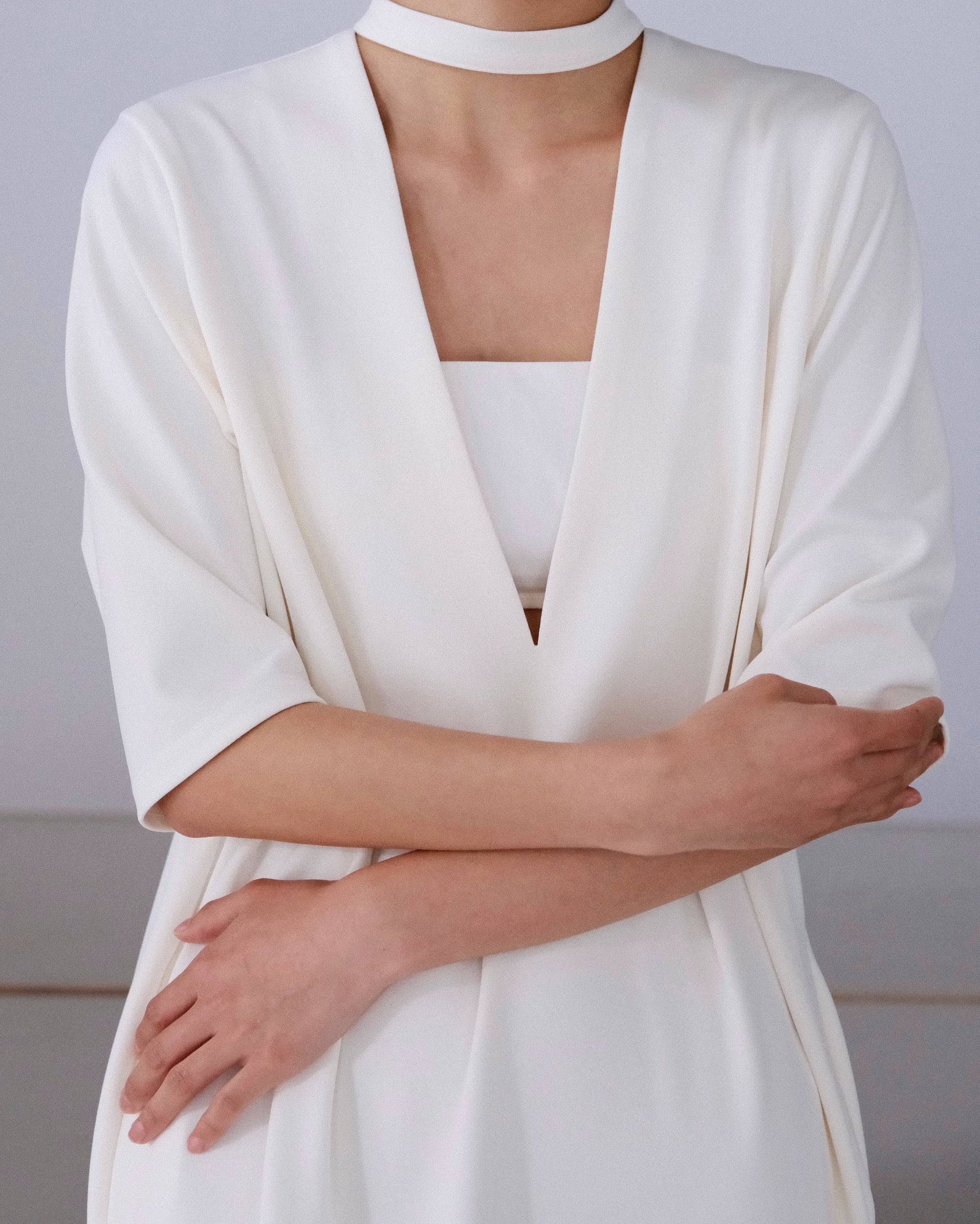 bowtie V-neck one-piece -made in japan- | aéré