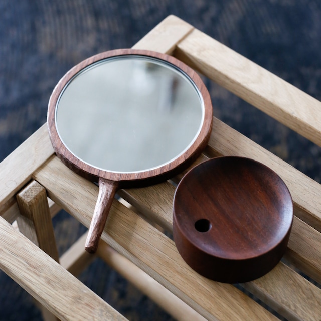 hirven woodworks - Wooden Mirror ( made in Japan )
