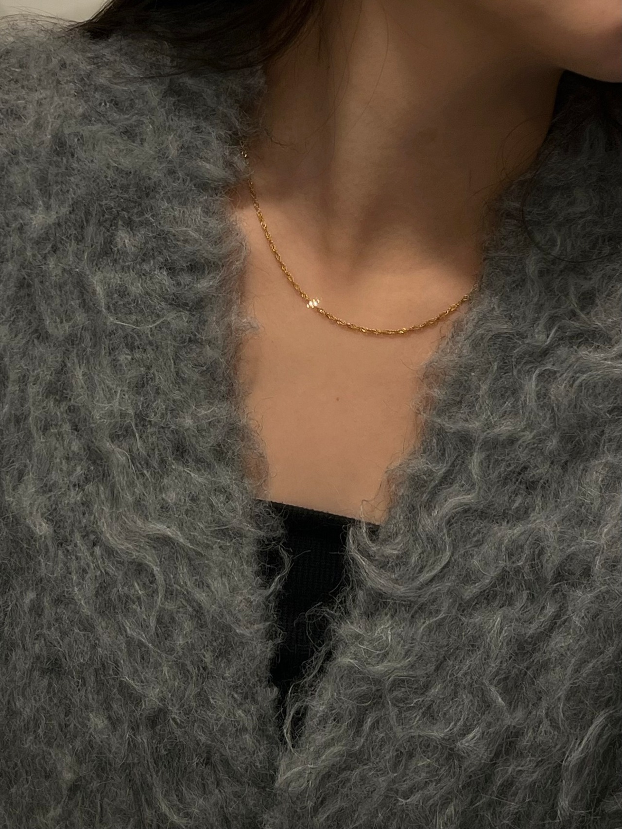 Screw chain necklace