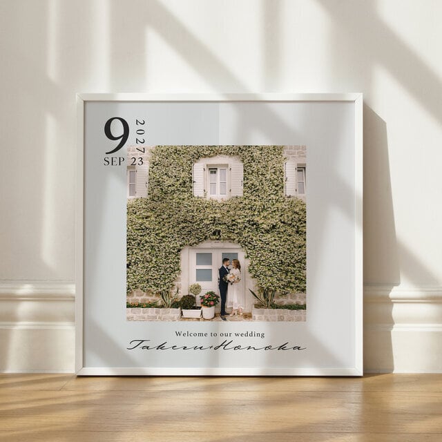 正方形 写真ウェルカムボード │ 海外マガジン風 | DIY store PBW