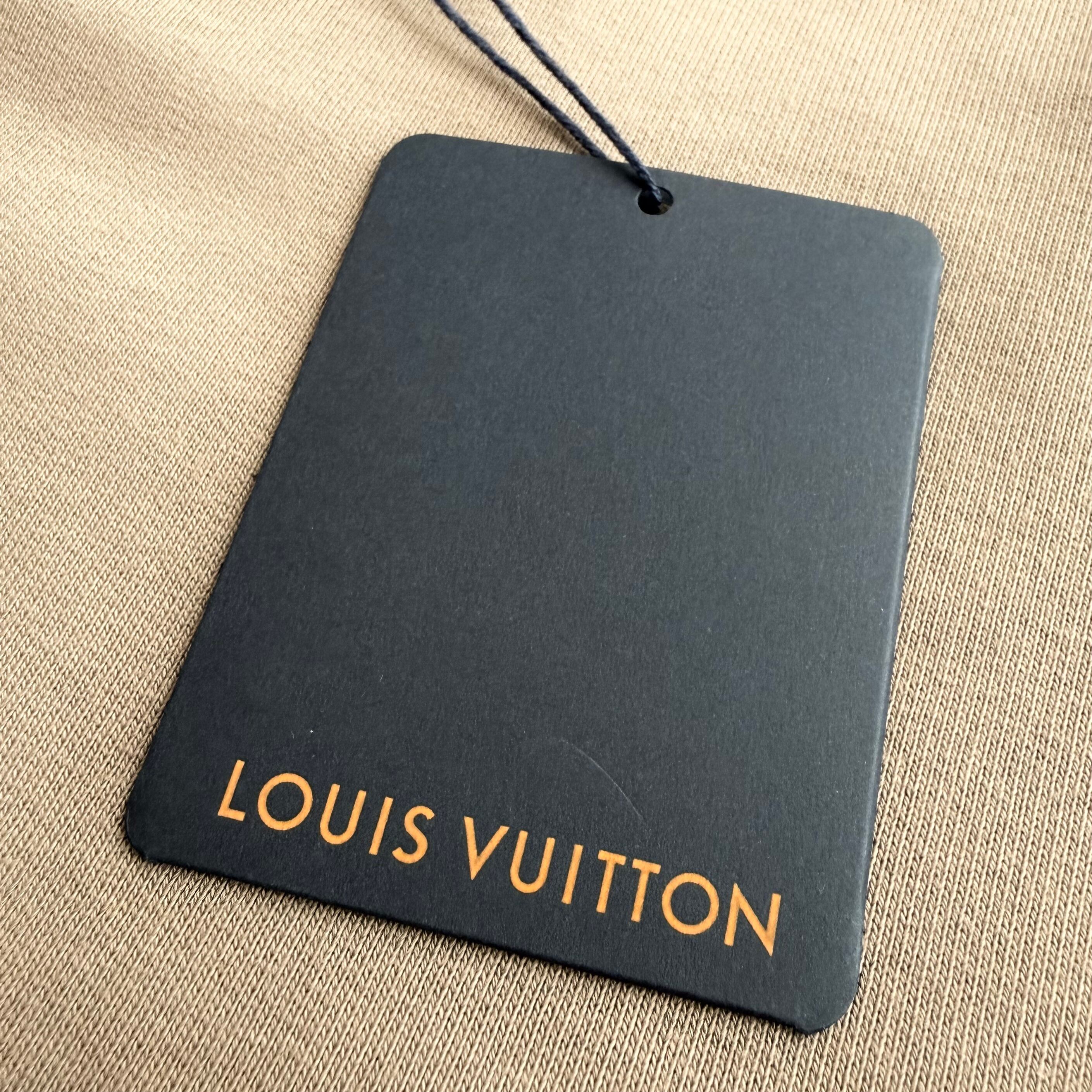 LOUIS VUITTON エンブロイダリー シグネチャー クルーネック サンド XL