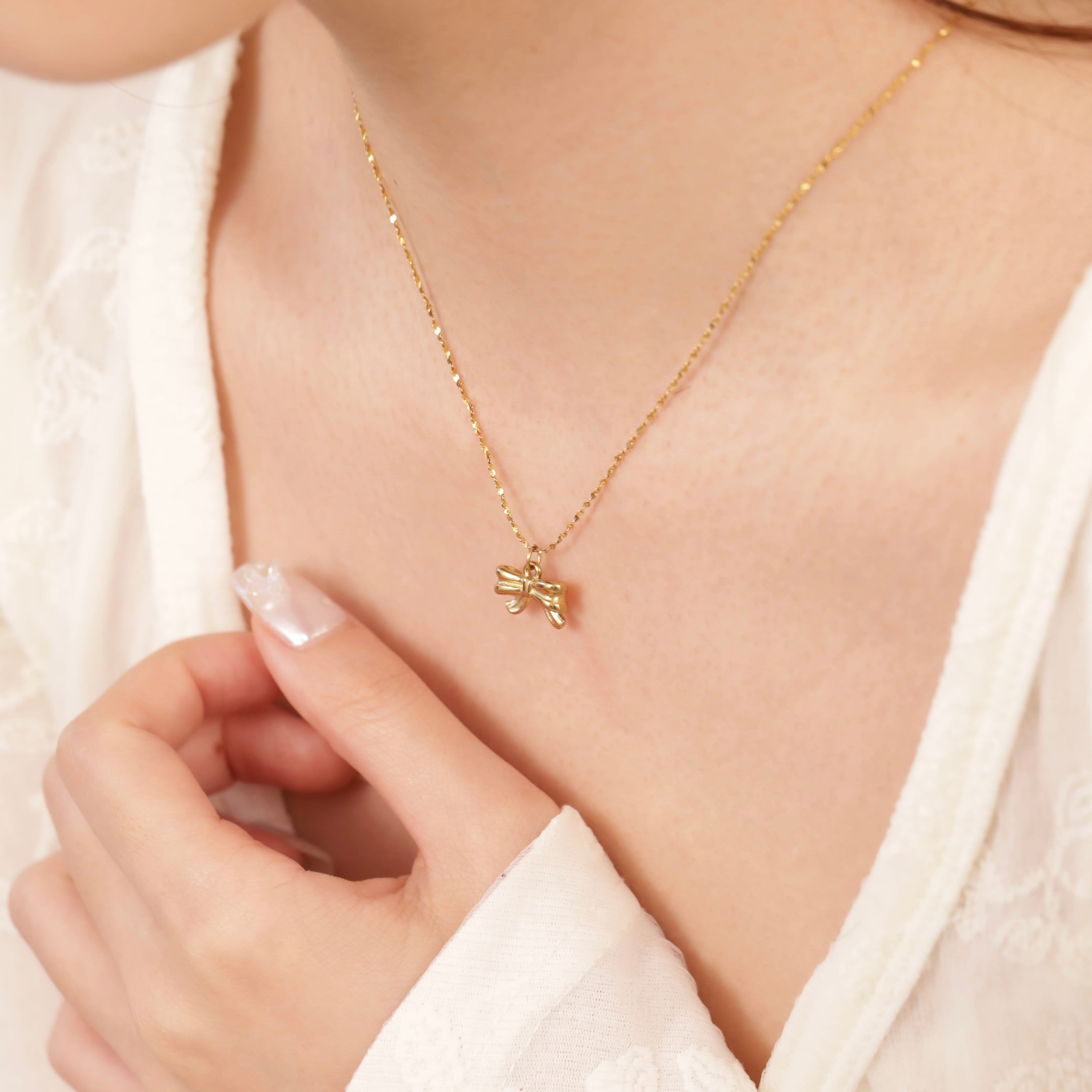 ribon様おまとめ 316L stud ribbon necklace（briller chain ver.) | apire