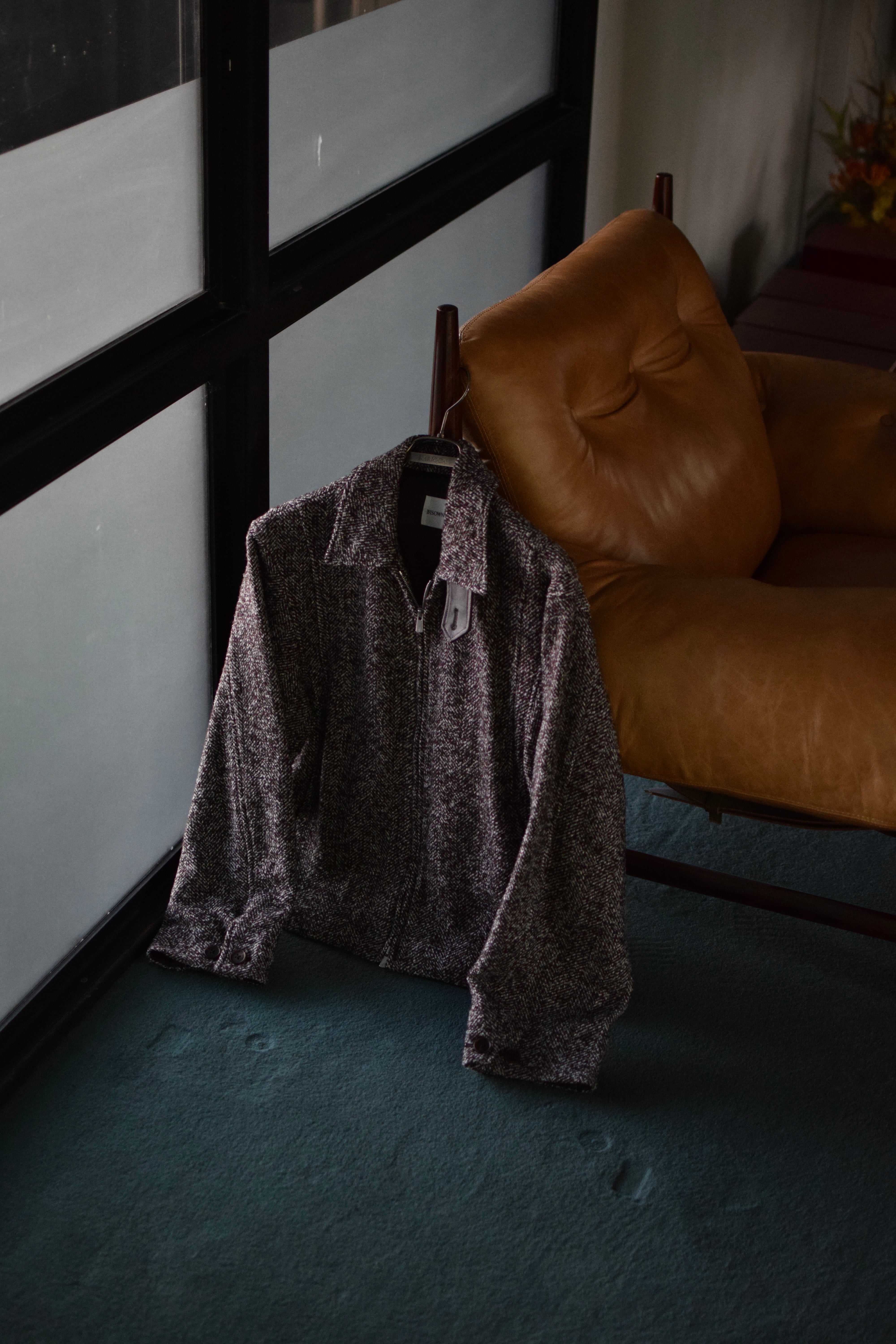 BISOWN / LOOP TWEED SEAM POCKET BLOUSON