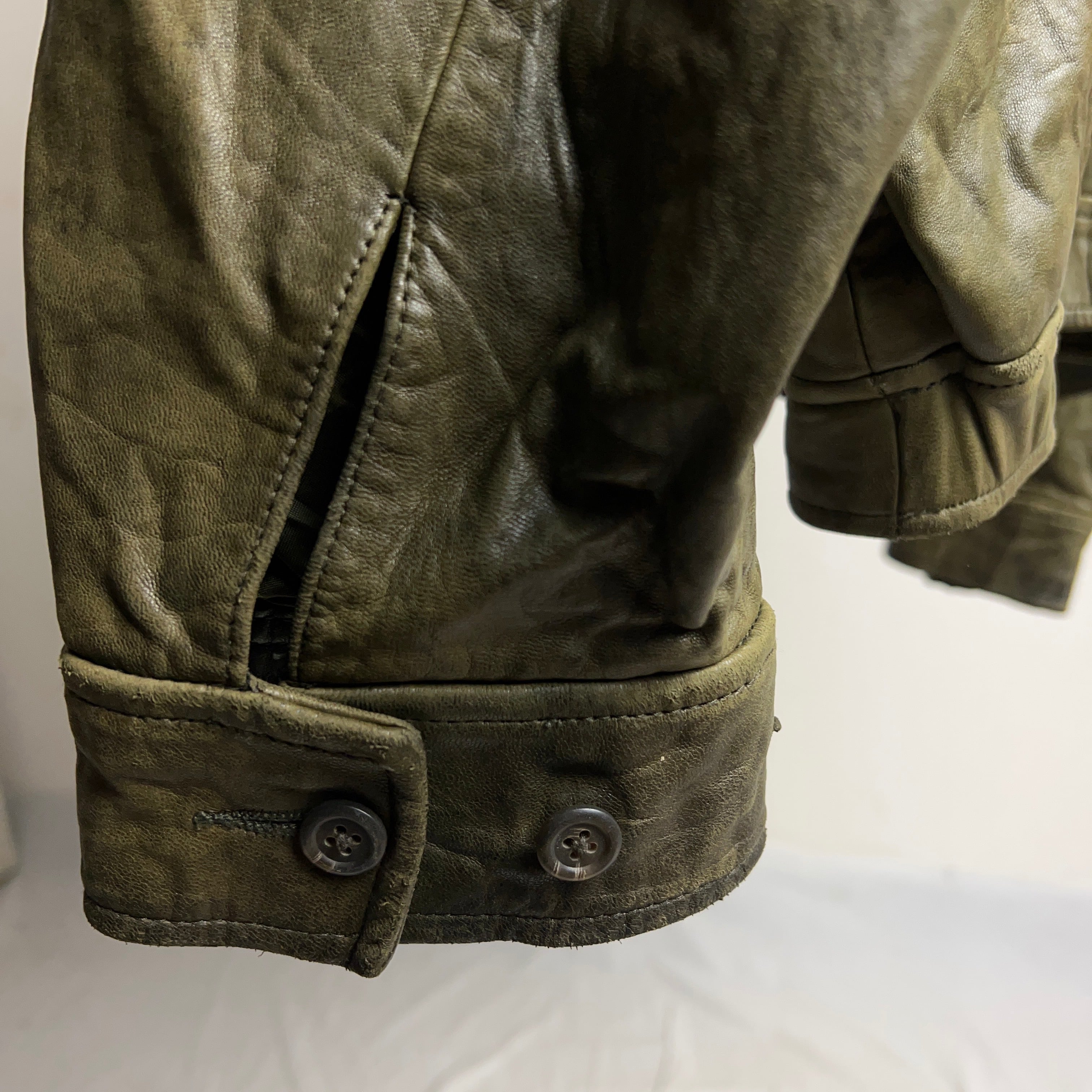 90's~ “Polo by Ralph Lauren” Swingtop Leather Jacket SIZE XL 90