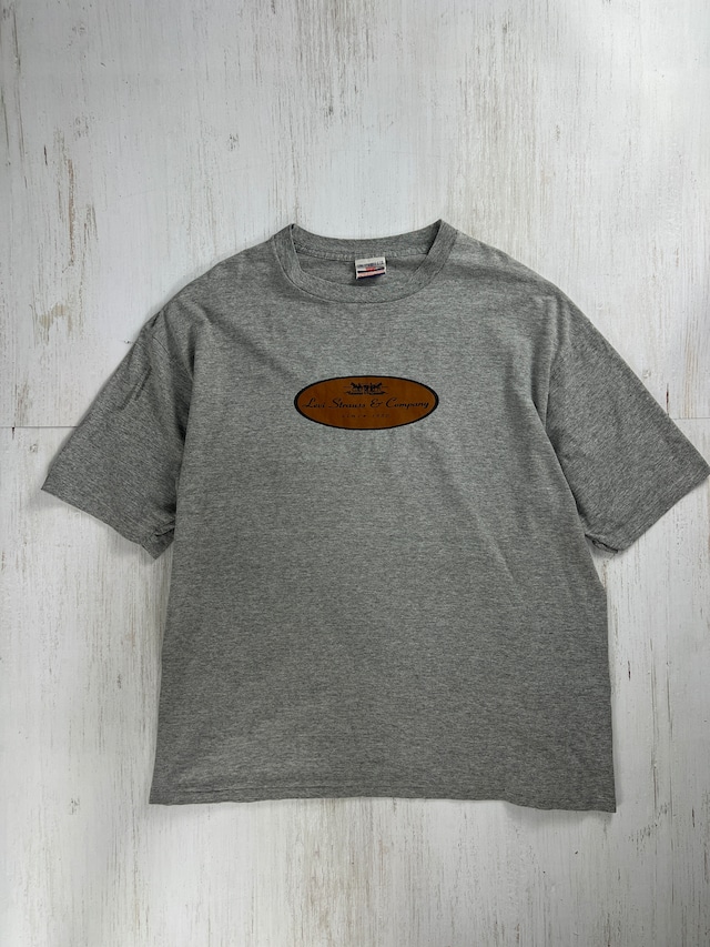 1990’s Levi’s Strauss & Co. Gray Logo Print T-Shirt / リーバイス グレー ロゴプリントTシャツ