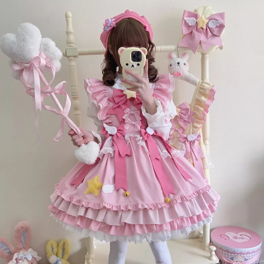 即購入可＊潮姫 ロリータ 夏 フルセット ピンク｜コスチューム・コスプレ