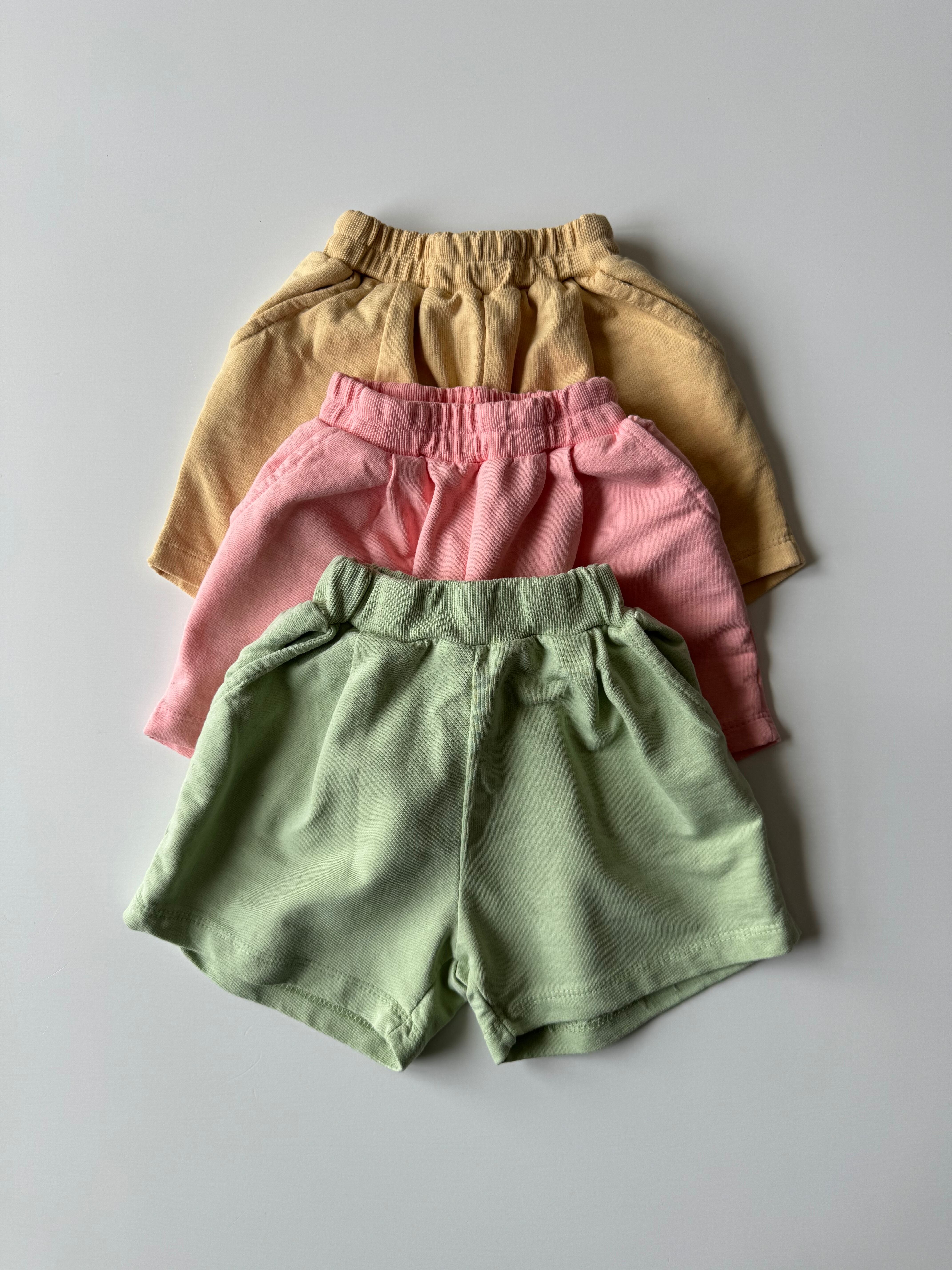 3colour スウェットタックハーフパンツ（90〜110cm）3675