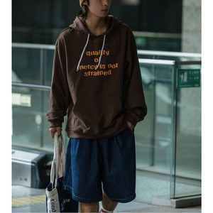 Front letter hoodie C493