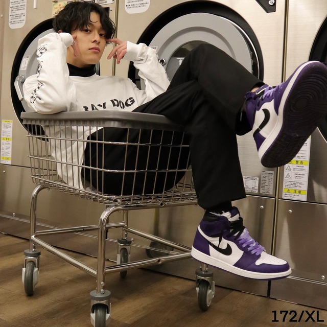 STRAY DOG Long sleeve t-shirt(WHITE)