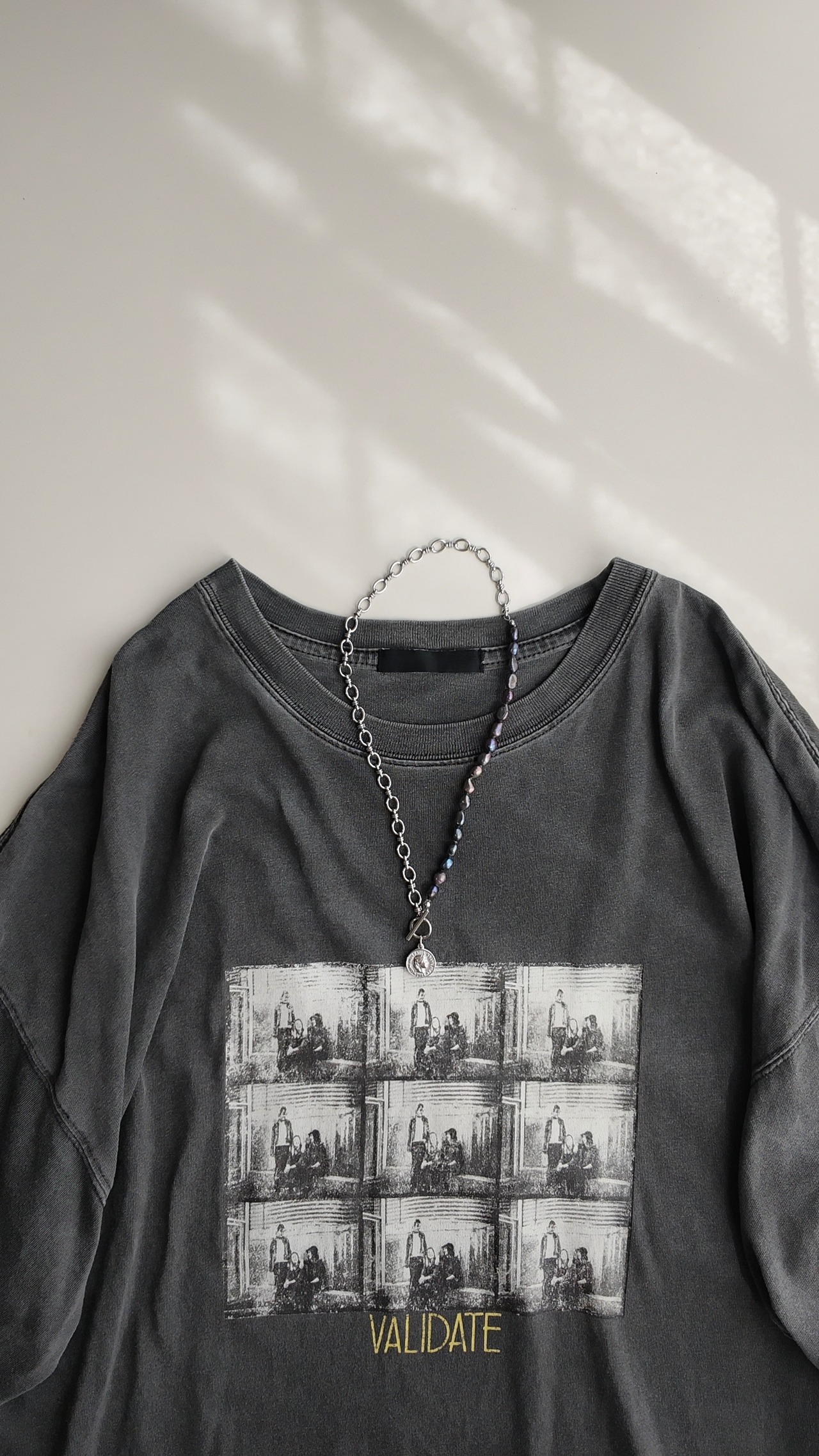 『深海の静寂』coin pearl necklace ※8月限定color