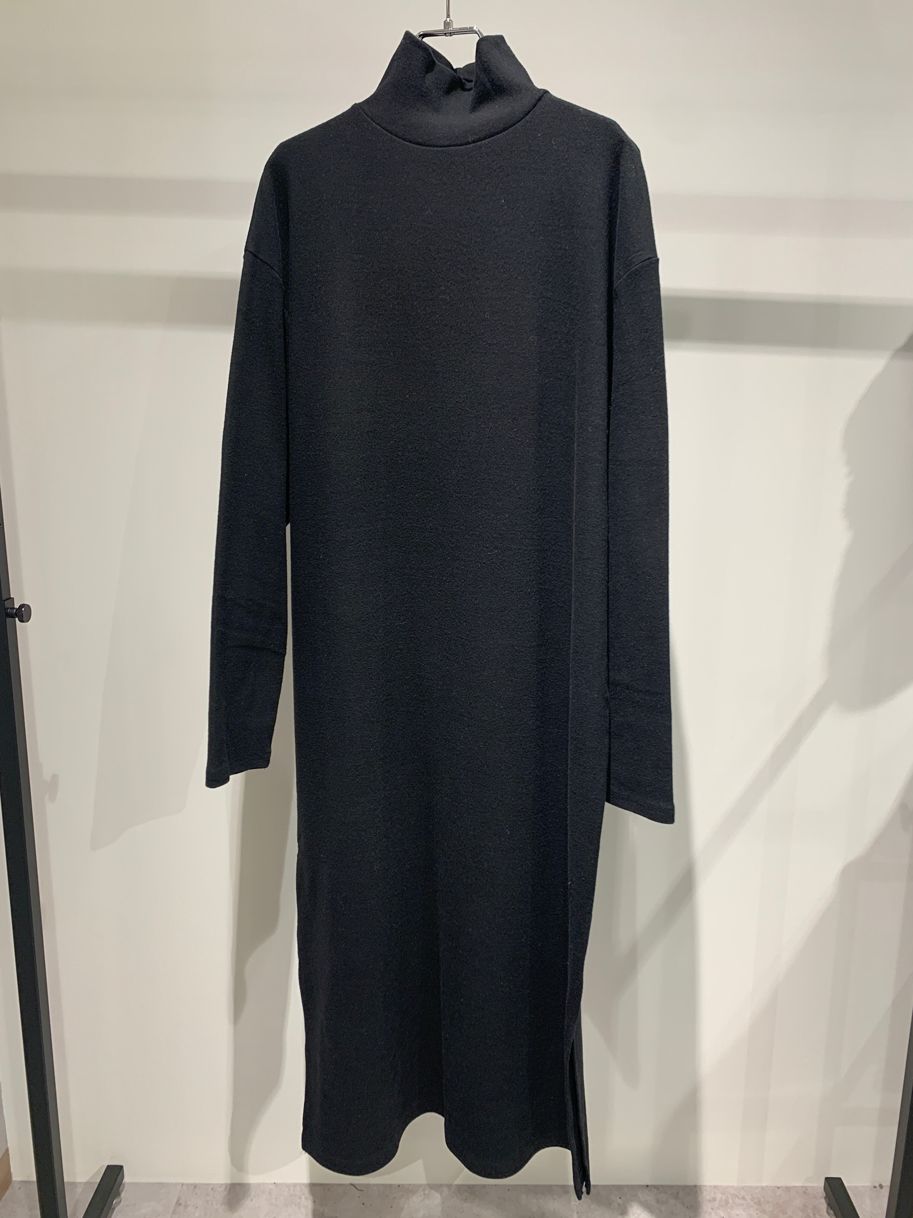 high neck cut sew one-piece