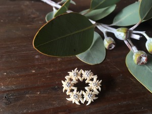 フランス アンティーク ブローチ エーデルワイス