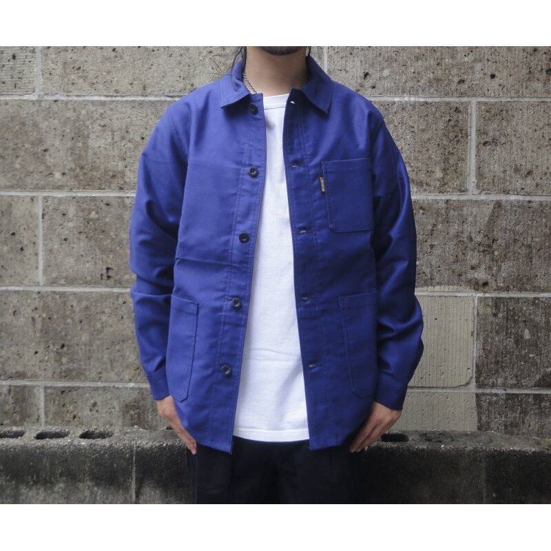 Le LABOUREUR (ルラブルール) MOLE SKIN400 COVERALL JK ネイビー  