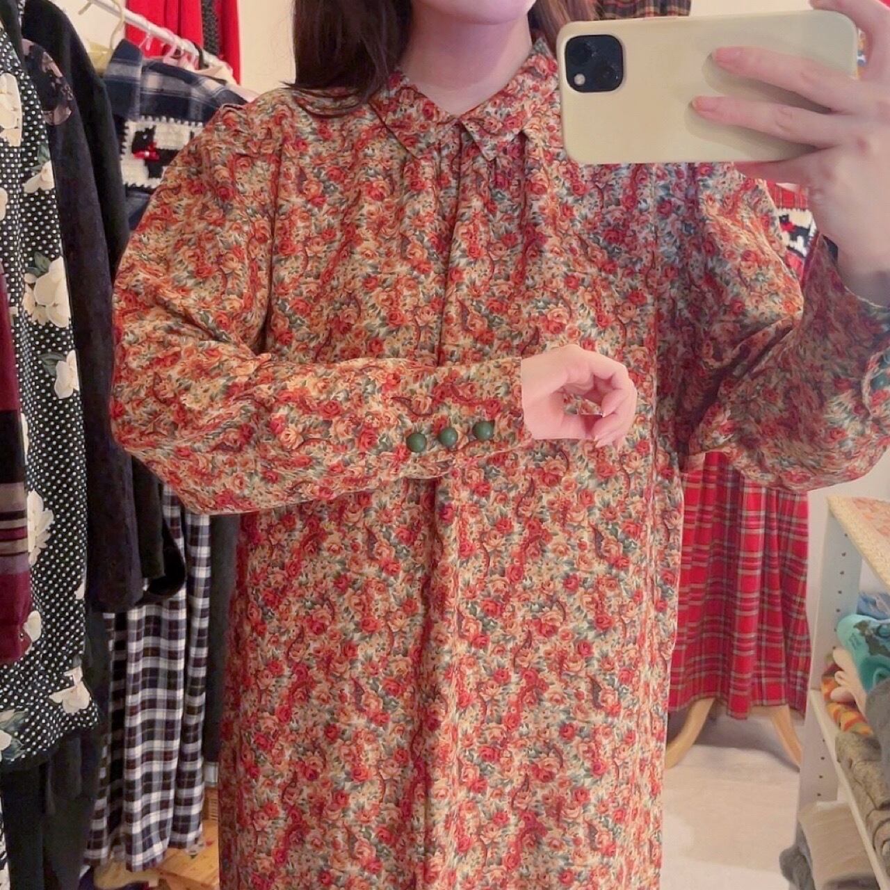 mini rose gather one-piece