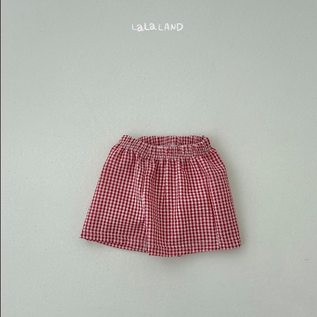 【予約/送料無料】LALALAND/Jijimi check shorts