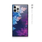 潤蒼 - 和風 四角型 強化ガラスiPhoneケース