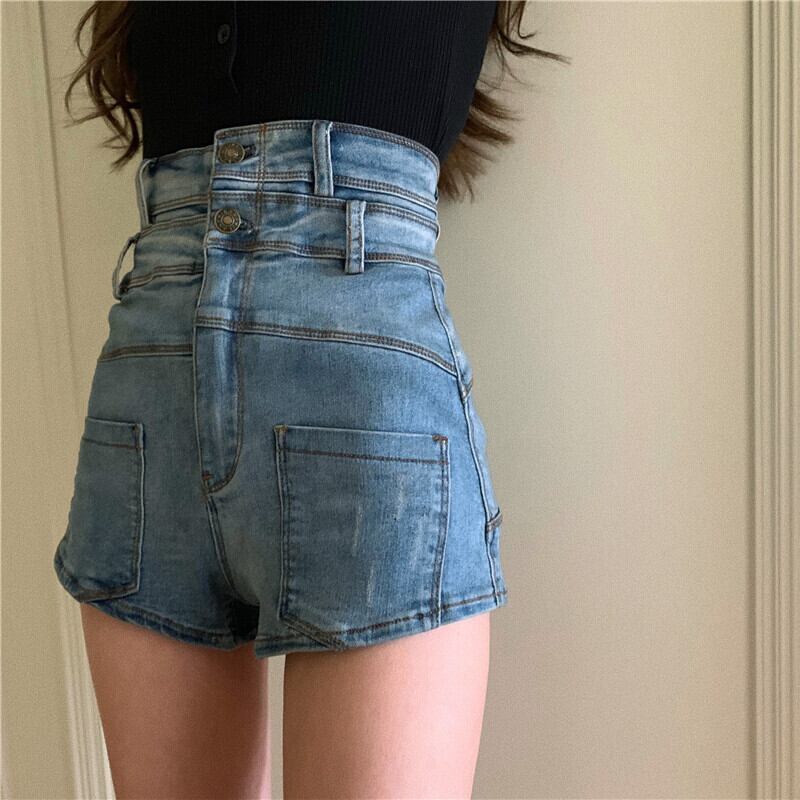 スタイルスタンダードハイウェストウェストAラインショーツ サマー薄手 レトロ 夏物 ブルマー ドラファッションホール52786745046