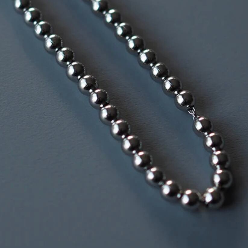ANIECA 】Beads Ball Chain Necklace | valance 福井｜レディース