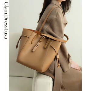 Soft Leather ドローストリングトートバッグ_B07