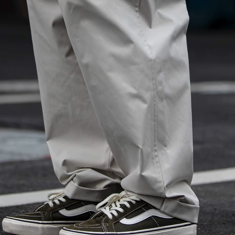 ★DOUBLE PLEATED CURLING TAPERED PANTS　　　A0754