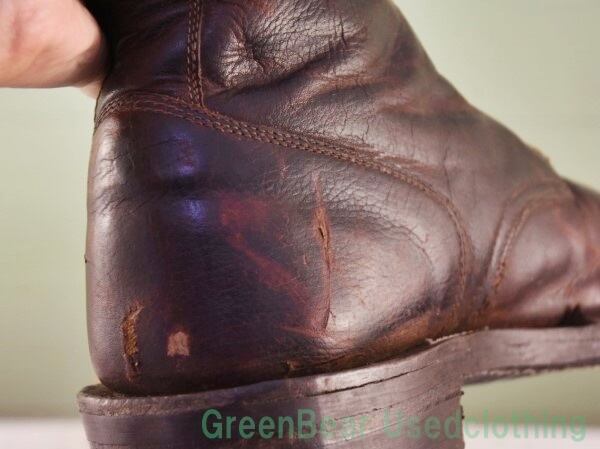 MN187 イタリア製 メンズブーツ ビンテージ インナーボア 茶 42 26cm W982ビンテージMike'sCustomBootsメンズブーツ茶ブラウンメンズ26.5cm