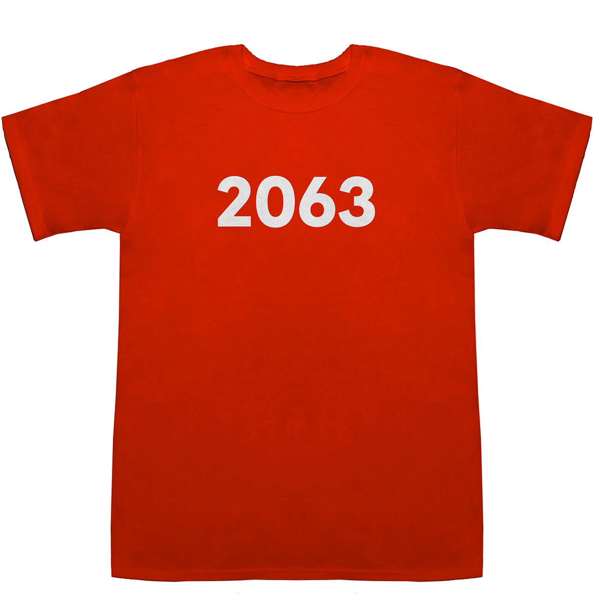 2063 T-shirts【Tシャツ】【ティーシャツ】【数字】【年代】【品番