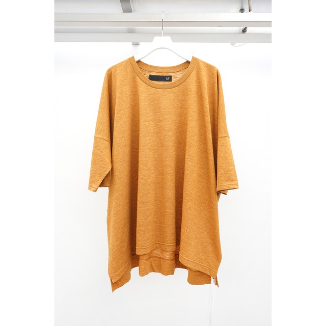 [A.F ARTEFACT] (エーエフアーティファクト) ag-5052 Over Sized Tee (MUSTARD)