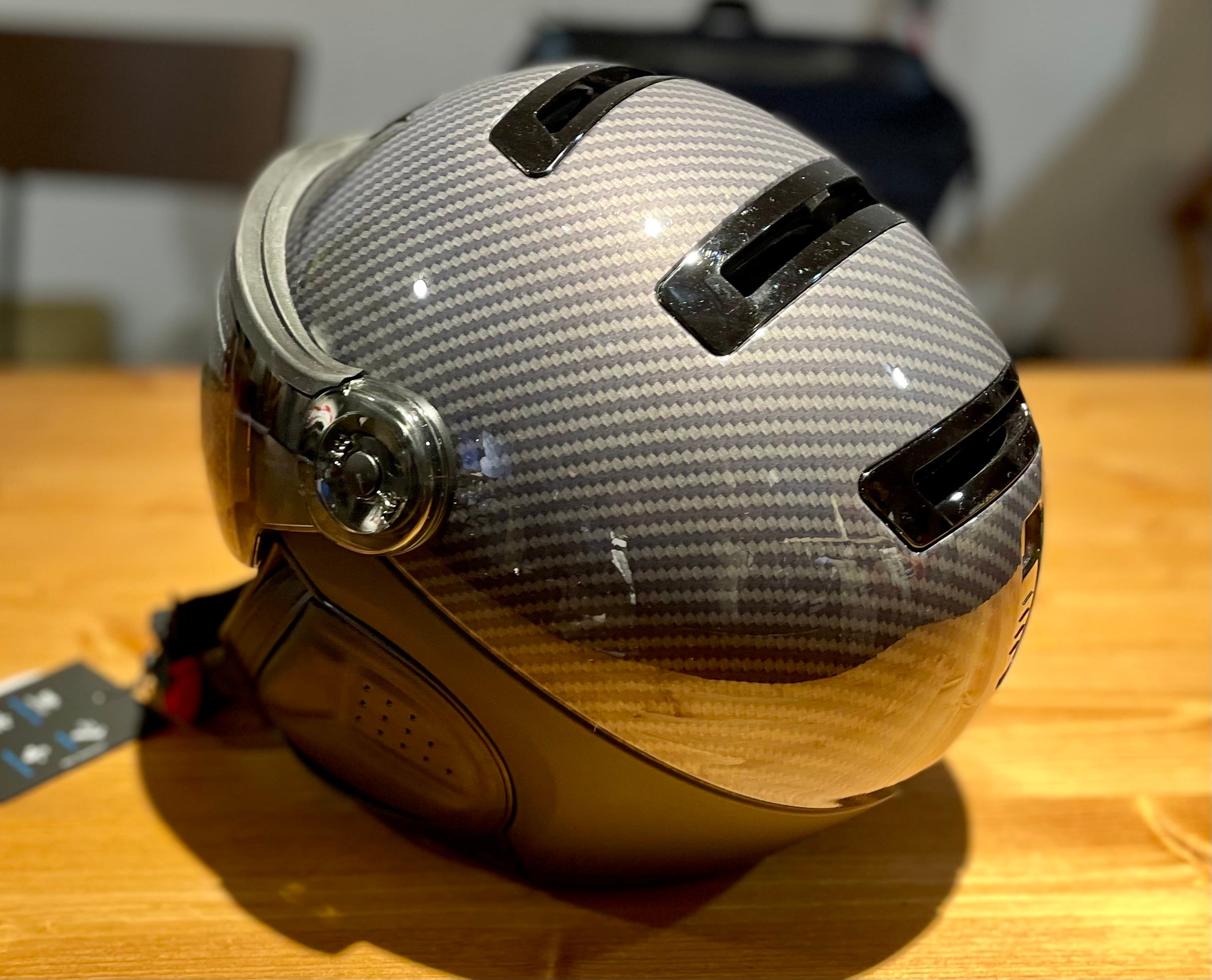KASK バイザー付きスキーヘルメット / ELITE / 340 - Carbon - BLK