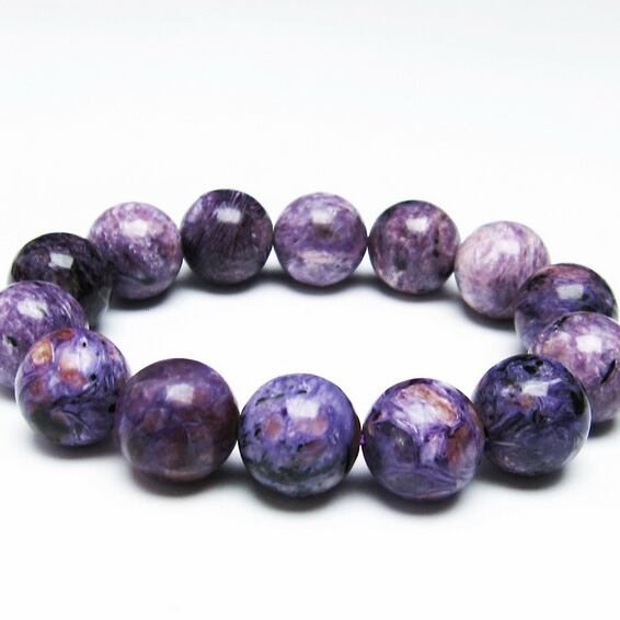 チャロアイト ブレスレット 15mm 一点物  おまかせ便 111-32101
