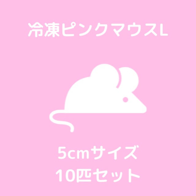 【冷凍マウス】ピンクマウスL 5cm 10匹