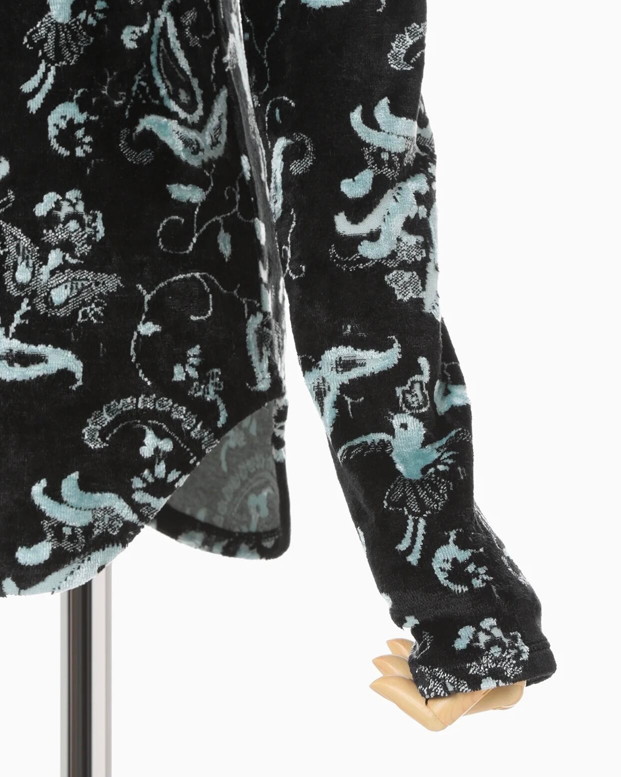 Mame Kurogouchi】Velour Jersey Top/black | TOLMA.