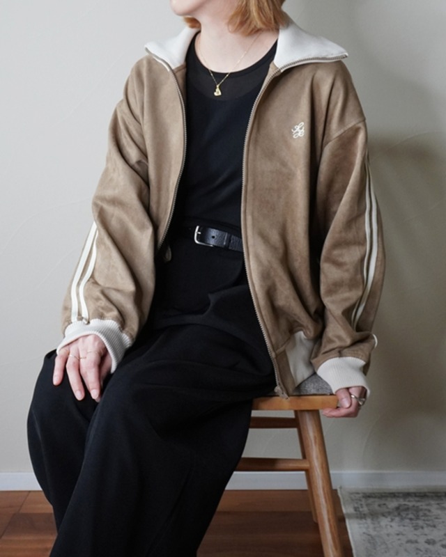 New color　ロング　トラックジャケット