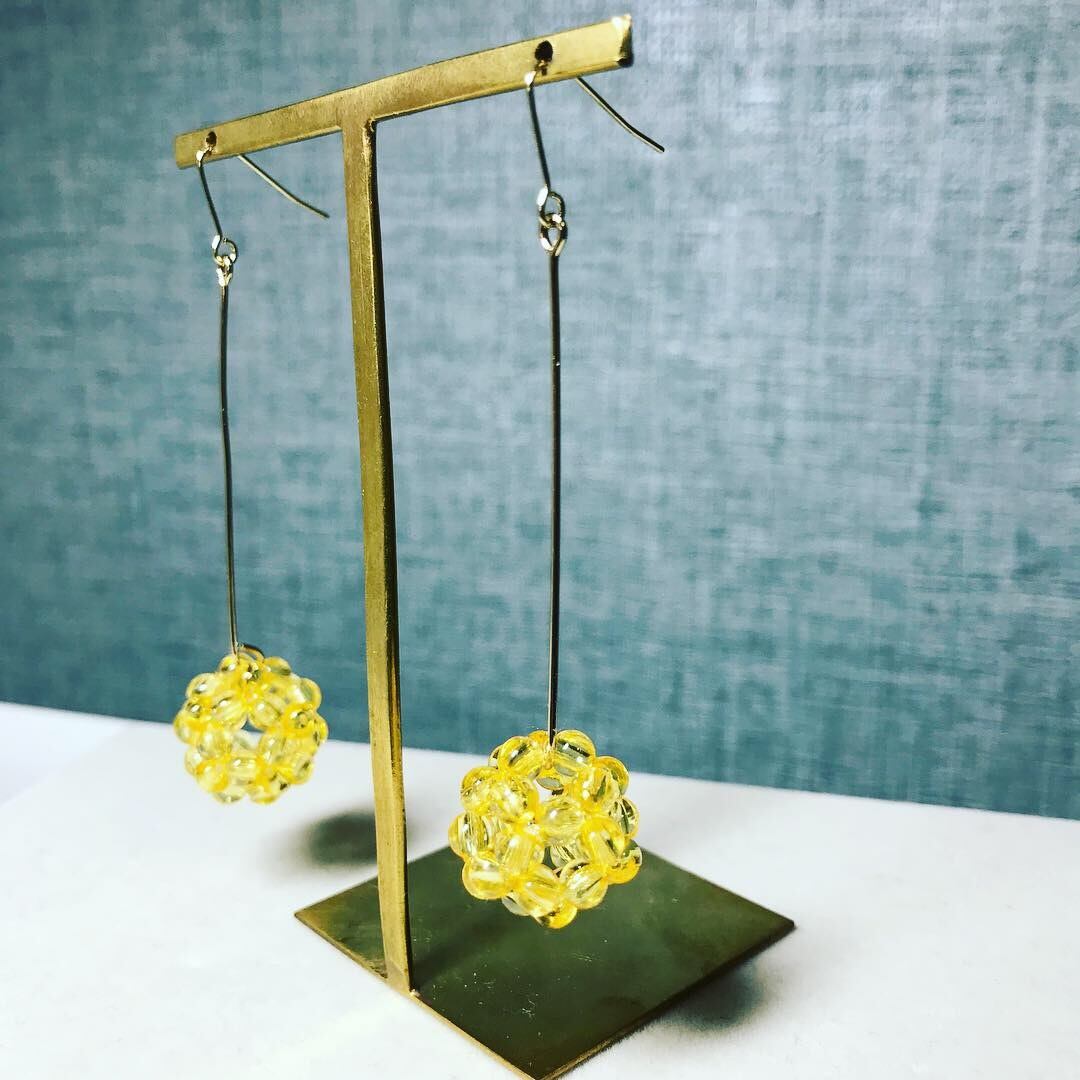 0029:べっ甲アメ 一粒ピアス