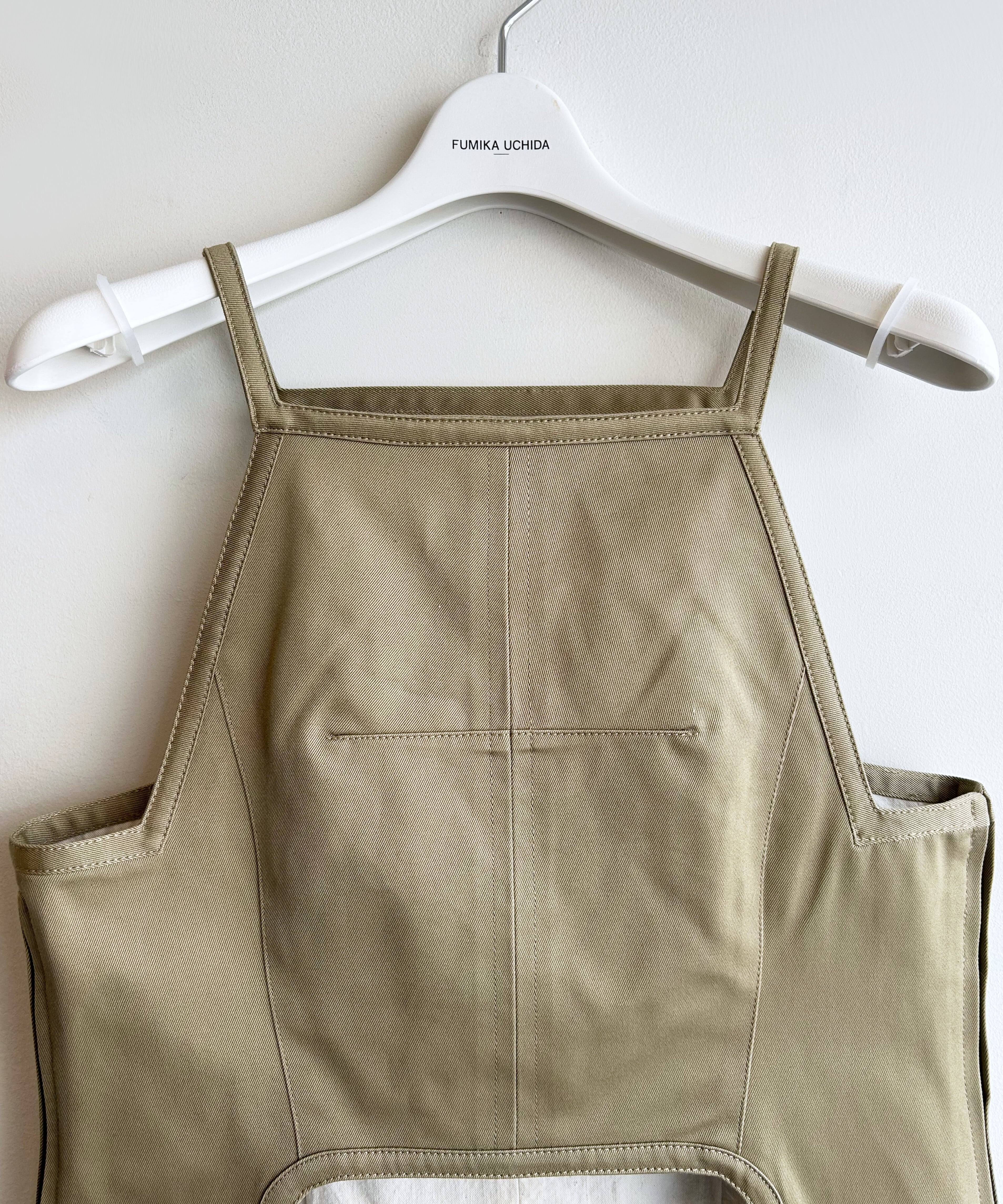 FUMIKA_UCHIDA / FU-V-TP007 UNIFORM WEAPON SQUARE-NECK TOP FUMIKA_UCHIDA / FU-V-TP007 UNIFORM WEAPON SQUARE-NECK TOP