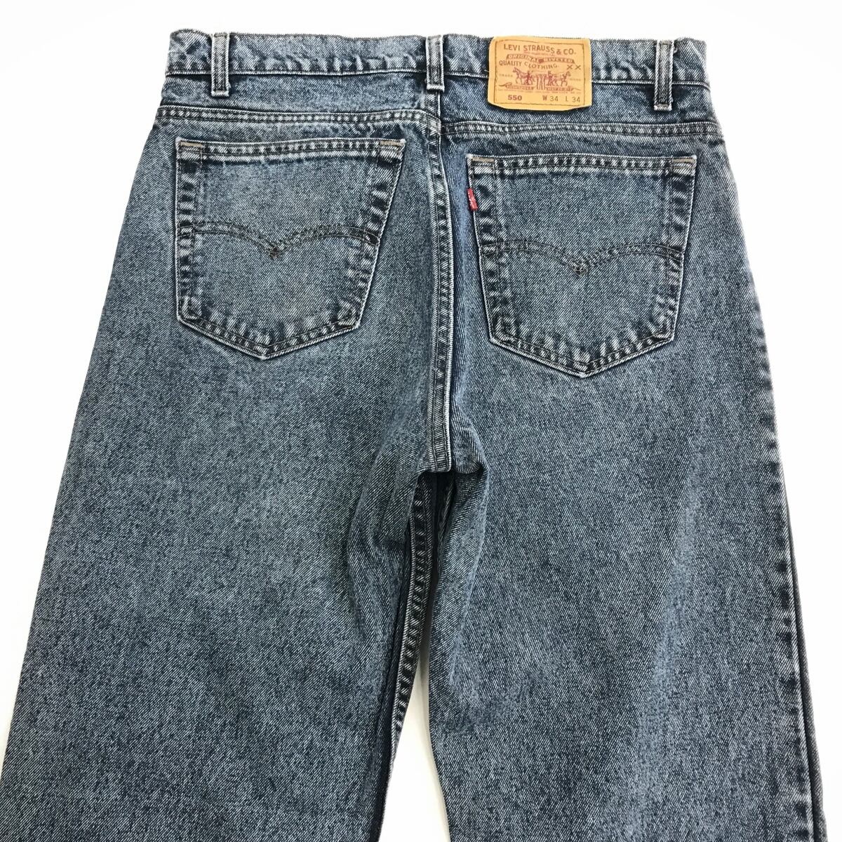 LEVI'S リーバイス 90年代 USA製 550-4865 ケミカルウォッシュジーンズ 