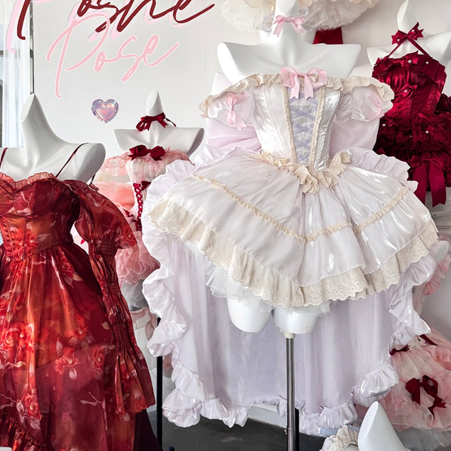 ロリィタドレス パーティドレス ふんわり プリンセス パープル コンカフェ 生誕祭