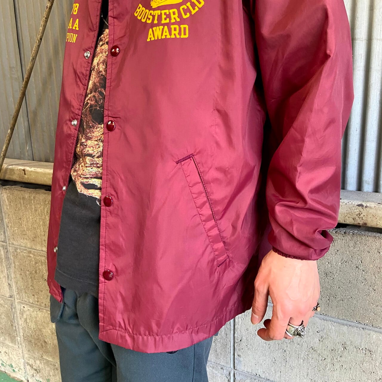 70年代 ランタグ Champion チャンピオン ナイロンコーチジャケット 