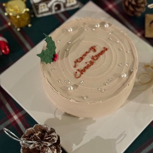 Xmas③ベージュ柊(12月23日配送)