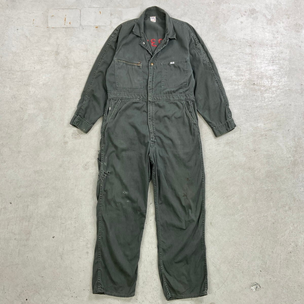 60年代 USA製 Lee リー チェーンステッチ オールインワン メンズXL
