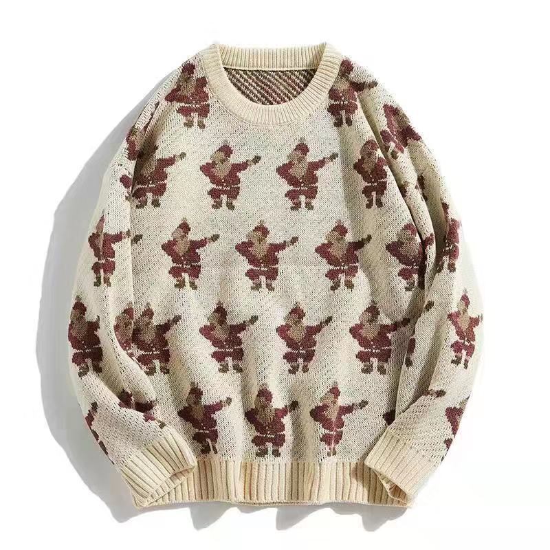 Clothes Road Vintageeseレトロプルオーバーメンズ長袖秋冬トレンドスタイルニットトップスメンズ-アリババ ロング ウィンター 冬物 ビンテージ hip6-161160757350753