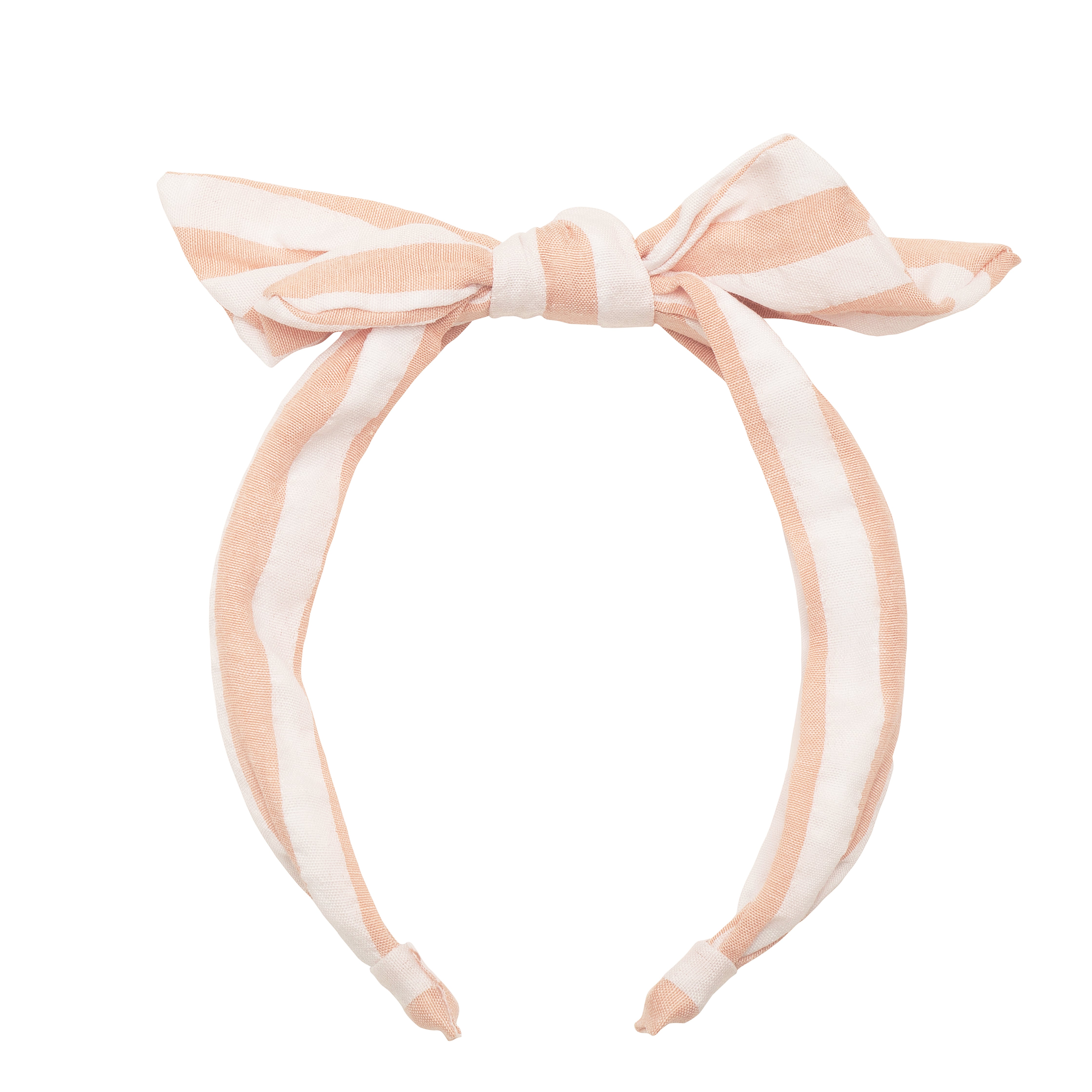 H2358P-Wide Stripe Tie Headband-PINK