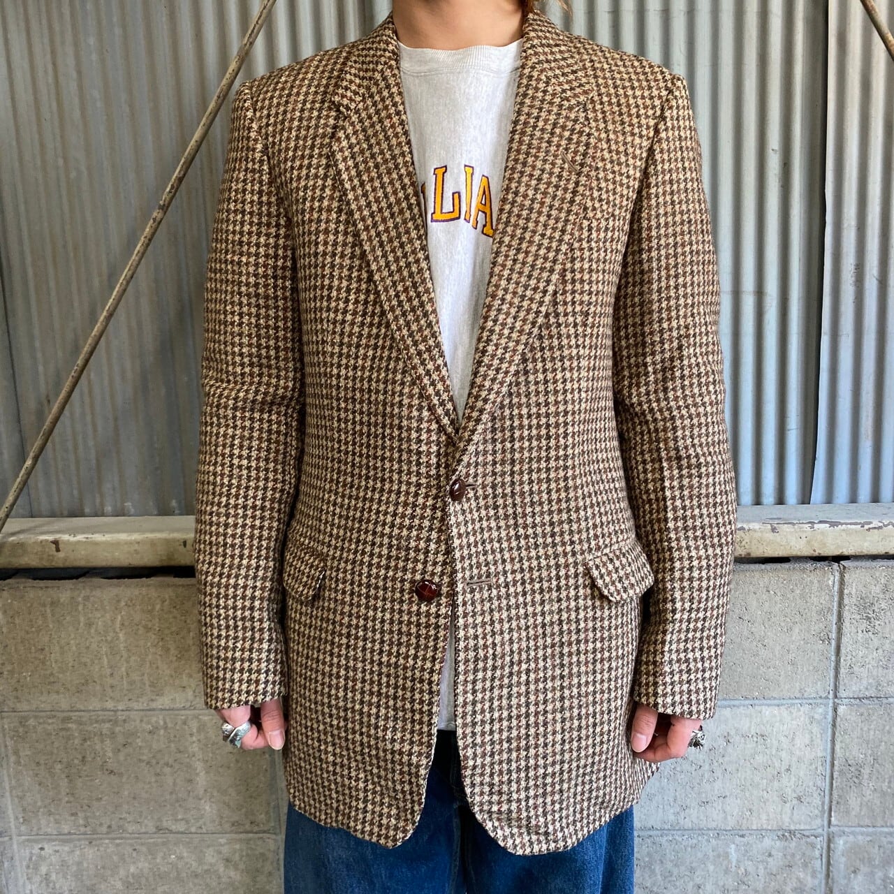 【ビンテージ】St Michael x Harris Tweed 英国製