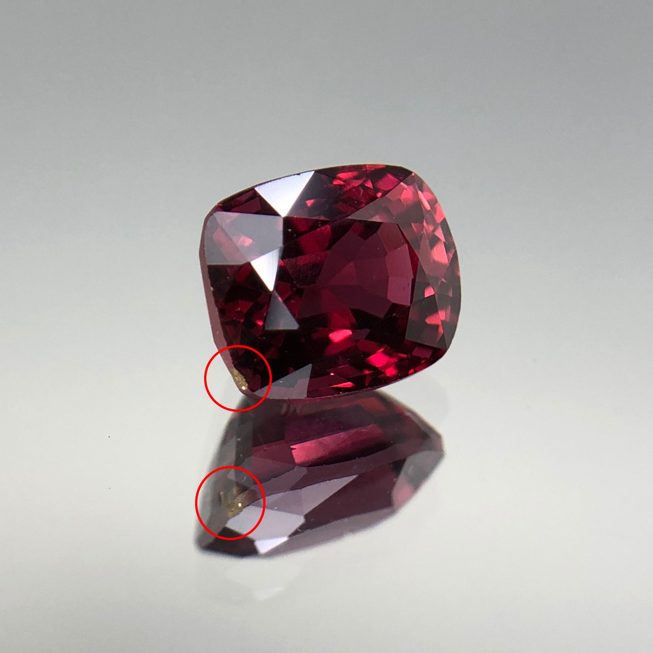 レッドスピネル 2.242ct ◆ソーティング付き レッド スピネル  ルース 天然石