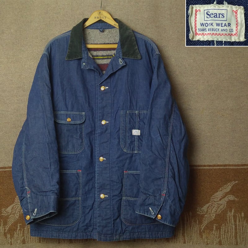 60s SEARS Denim Chore Jacket w/Blanket Lining | Wonder Wear