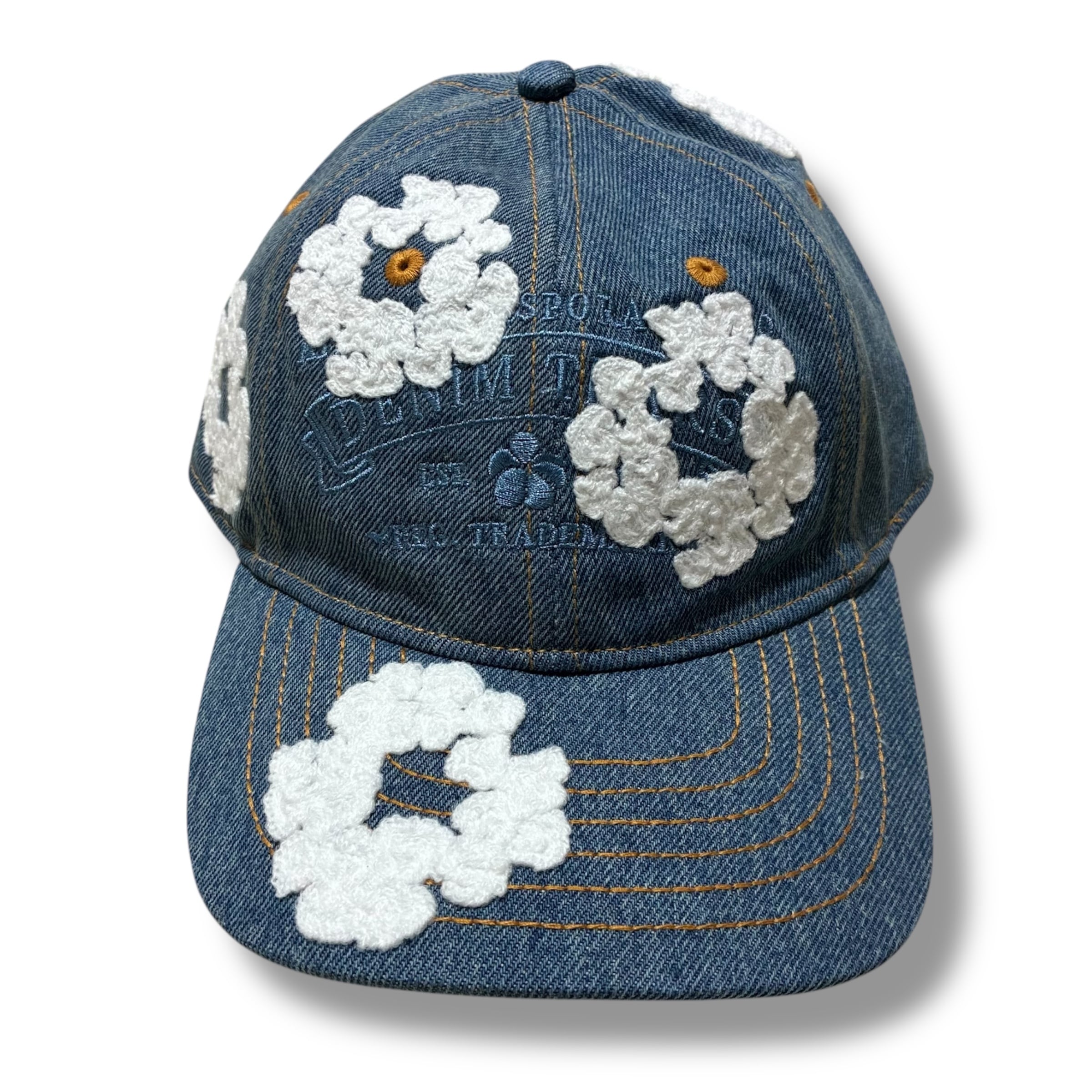 Denim Tears デニムティアーズ Denim Cotton Wreath Cap Light Wash