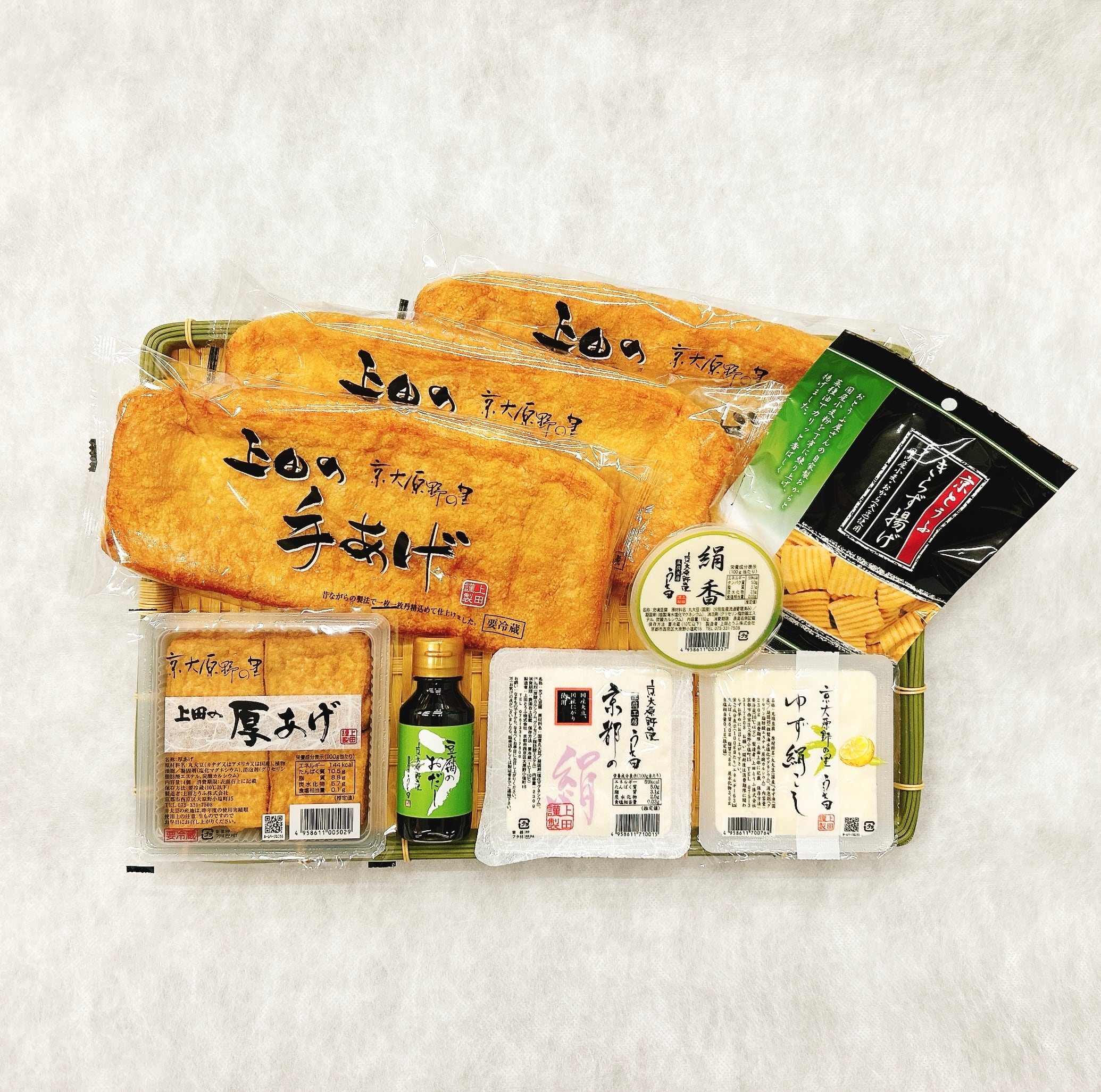 上田おすすめセット | 豆腐の取り寄せ・通販は京都 上田とうふが