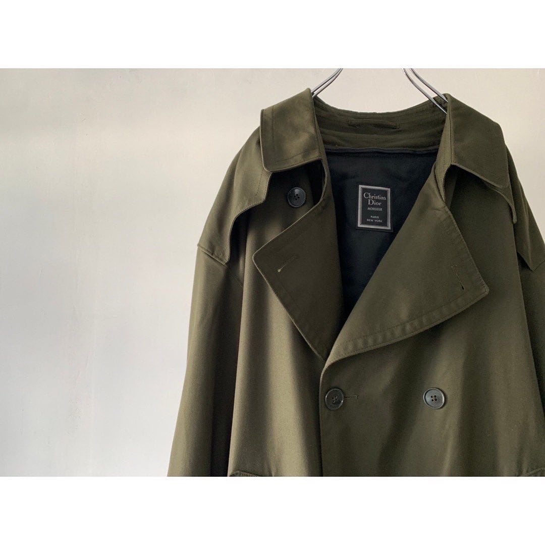 Christian Dior- khaki double trench coat | ROOT online